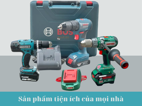 Các linh kiện phù hợp cho khoan điện tử gia đình